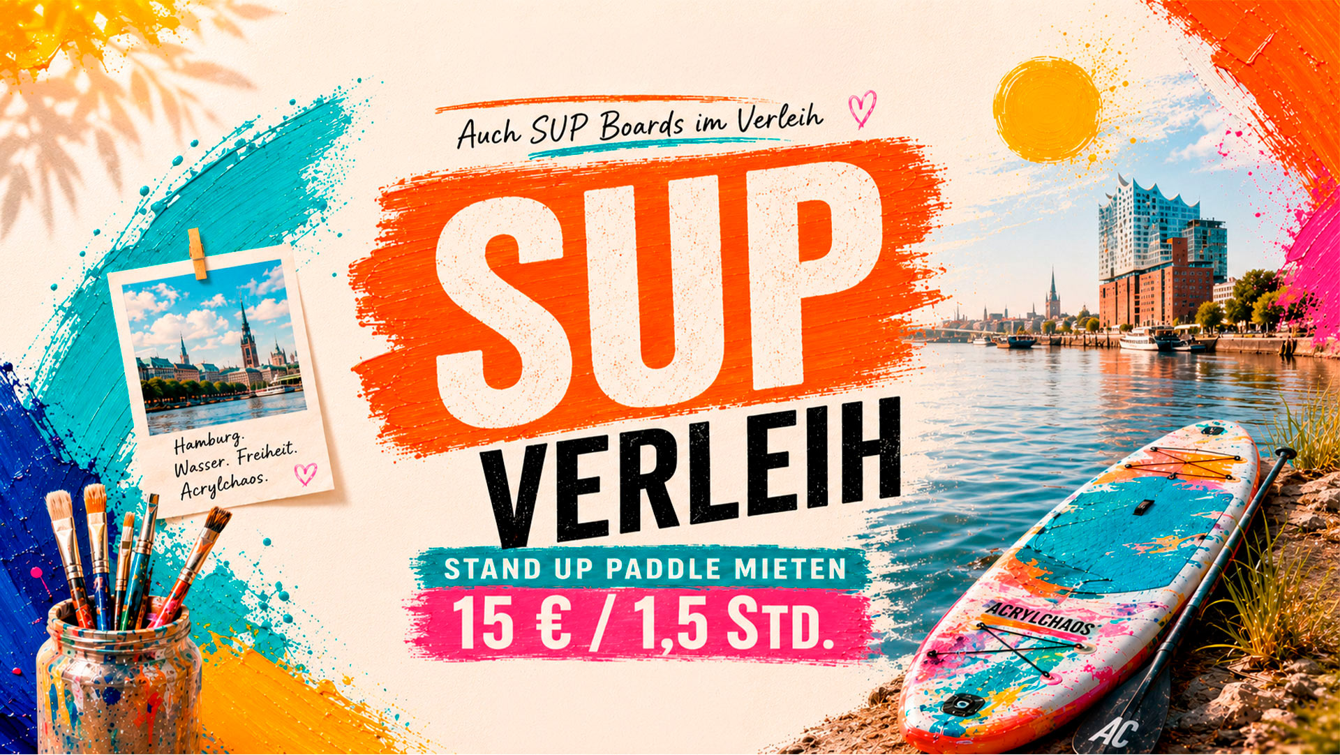 SUP Verleih in Hamburg Stand Up Paddle Boards